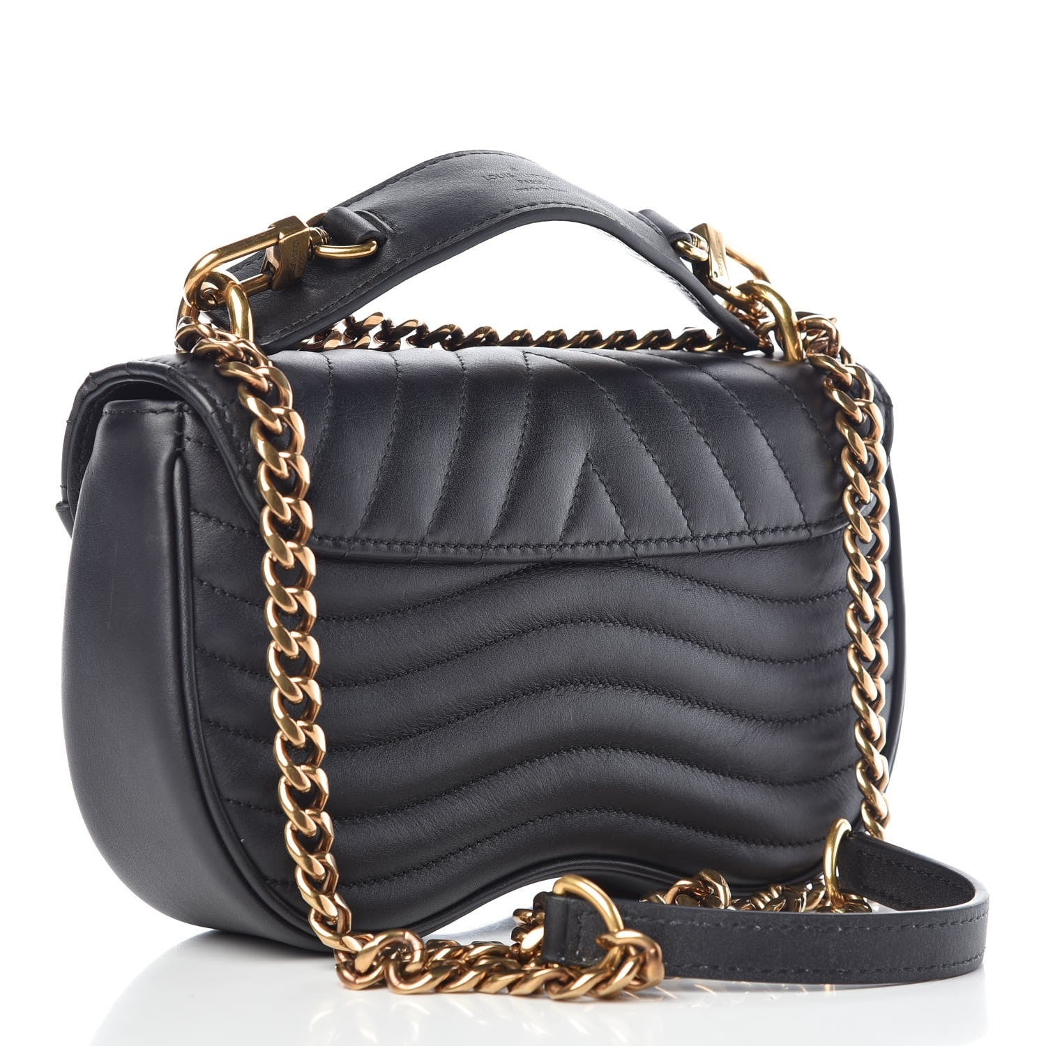 Louis Vuitton Calfskin New Wave Chain PM Black 3 of 7