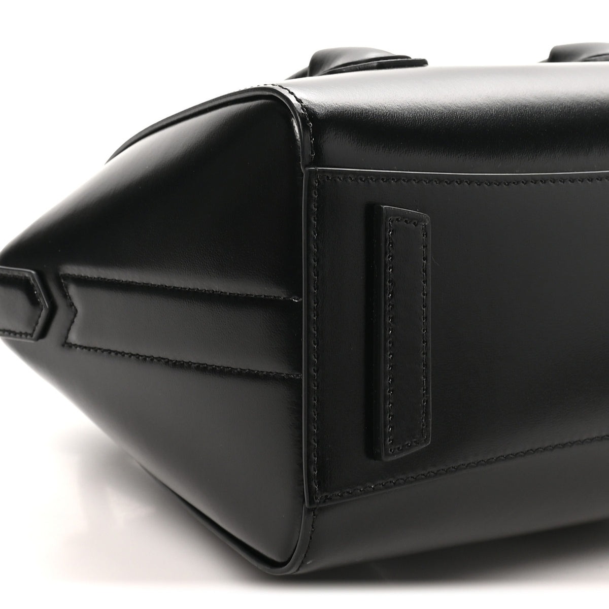 Box Calfskin Padded Mini Lock Antigona Shoulder Bag Black