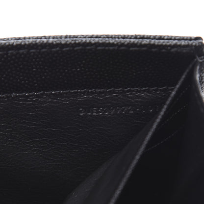 Saint Laurent Grain De Poudre Matelasse Monogram Large Vicky Continental Wallet Black 8 of 8