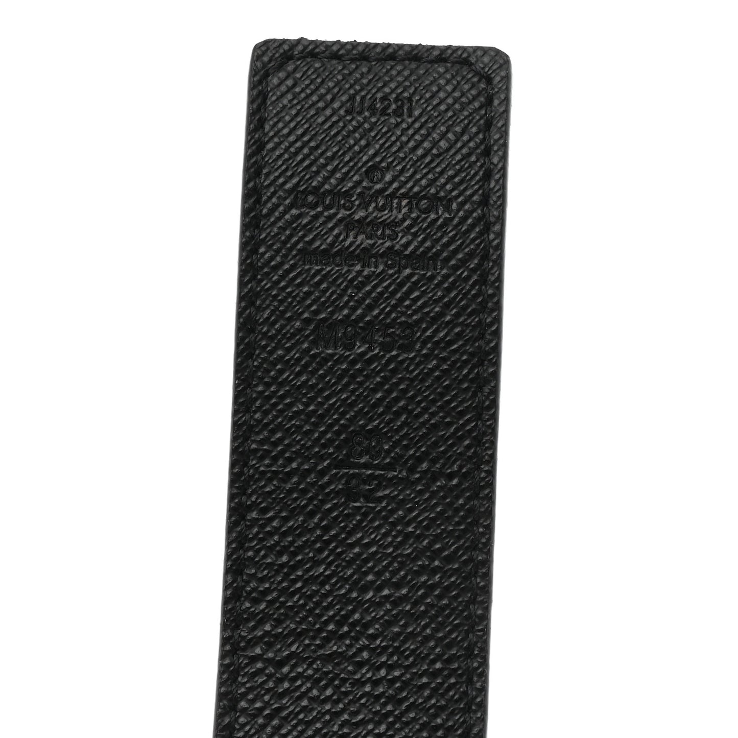 Calfskin Monogram LV Initiales Reversible Belt 80 32 Black