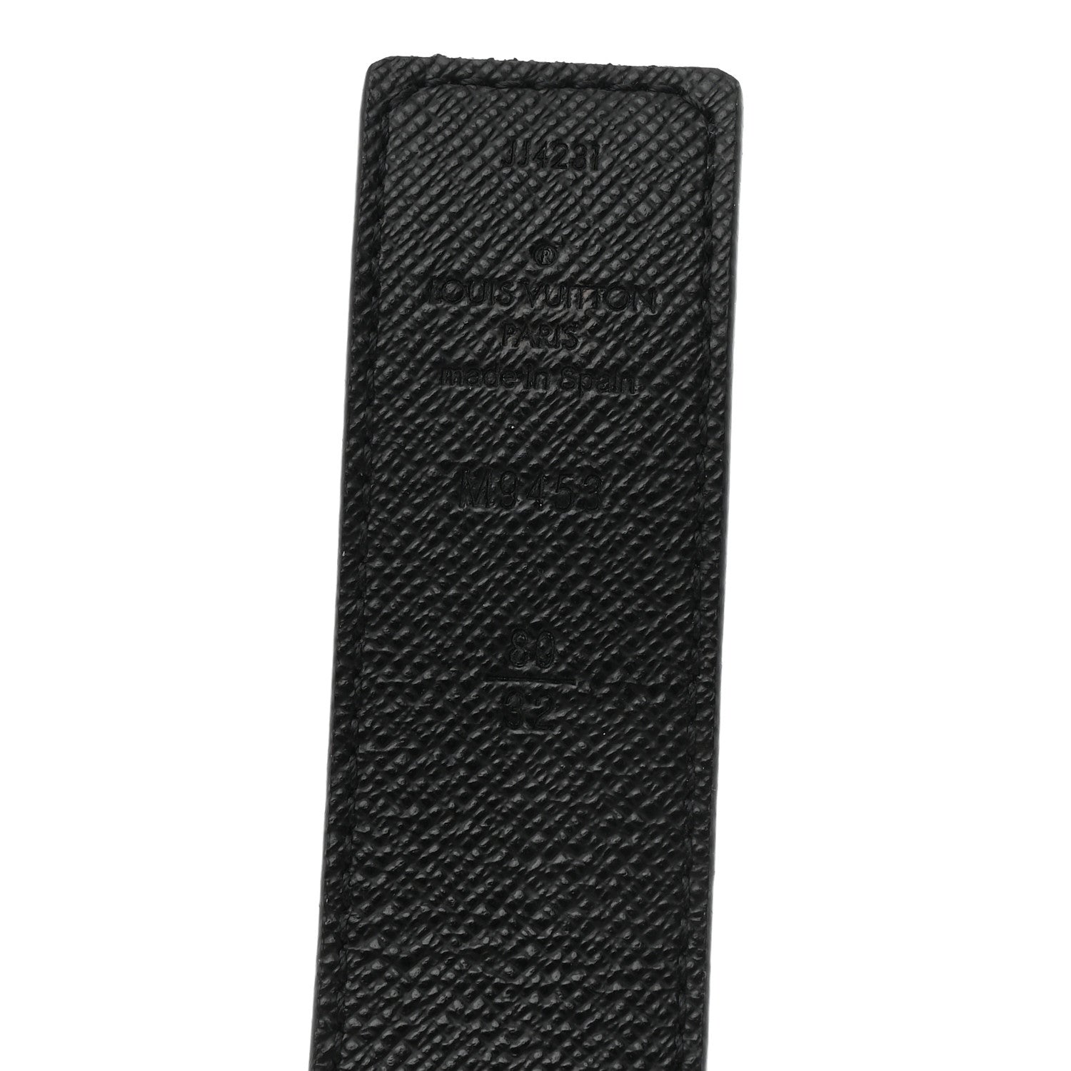 Louis Vuitton Calfskin Monogram LV Initiales Reversible Belt 80 32 Black 5 of 7