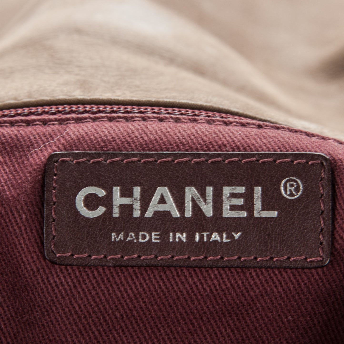 Iridescent Calfskin In The Mix Jumbo Flap Khaki