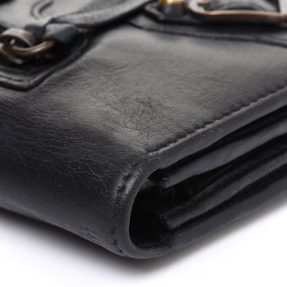 Balenciaga Agneau Classic Hardware Money Wallet Black 11 of 11