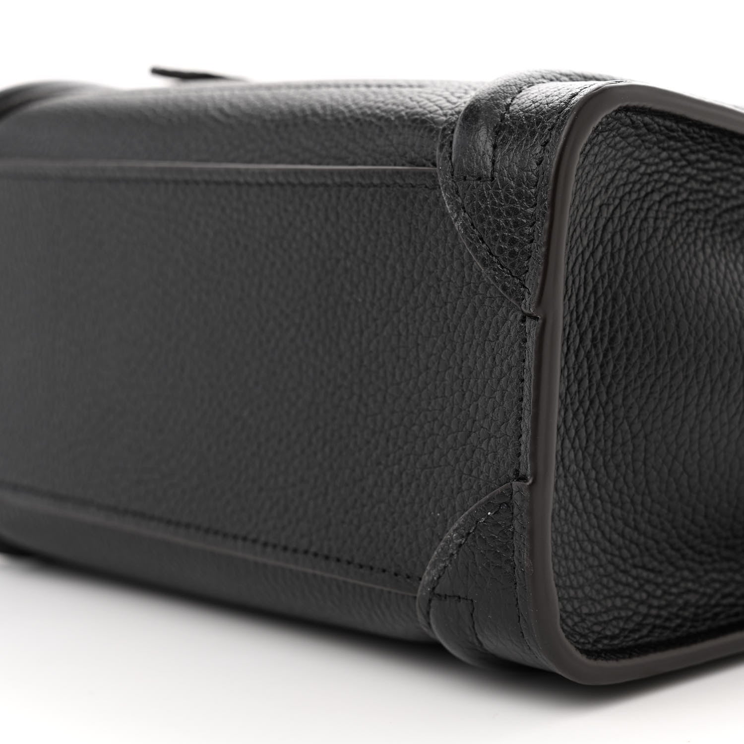 Celine Drummed Calfskin Nano Luggage Black 10 of 10