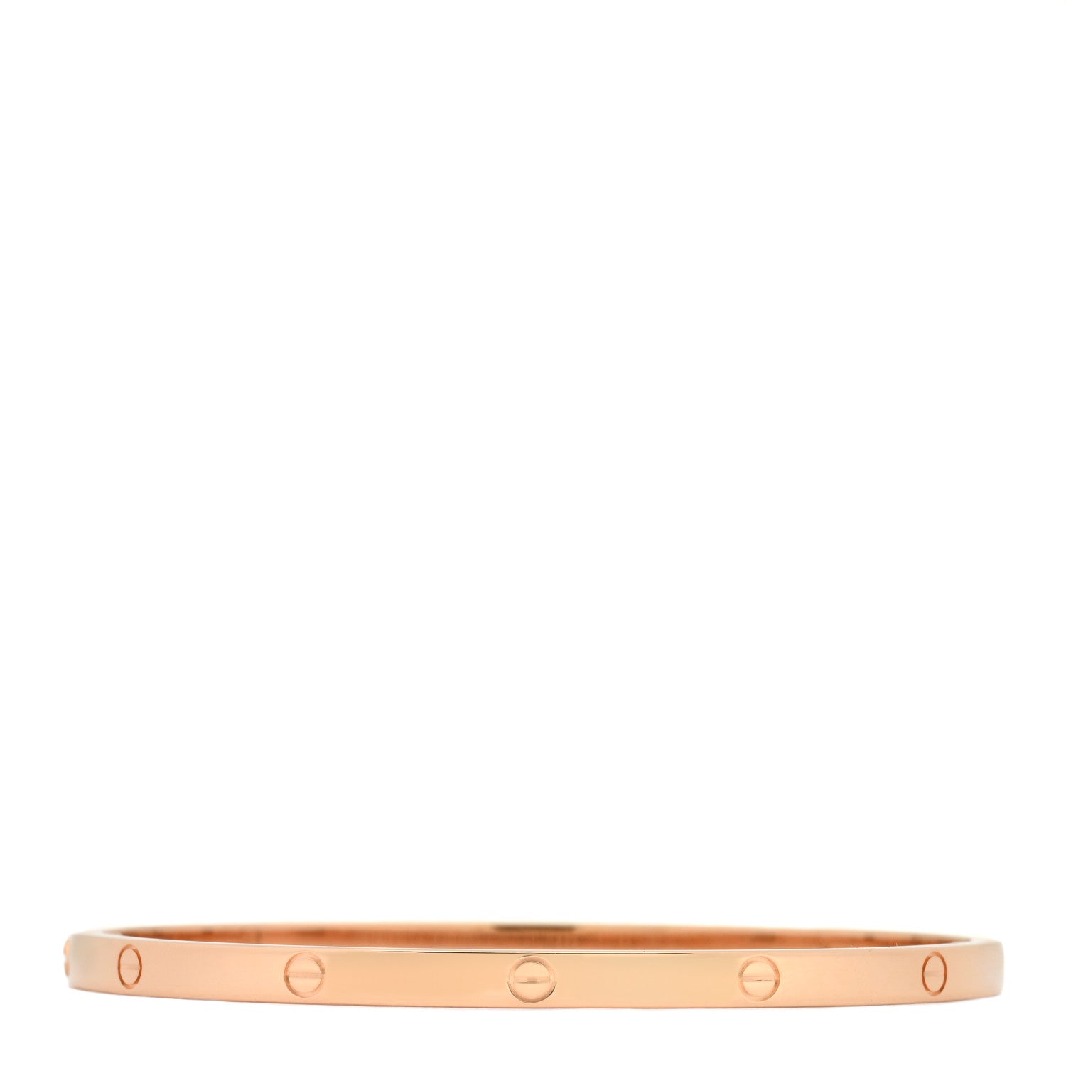 Cartier 18K Pink Gold Small LOVE Bracelet 17 2 of 5