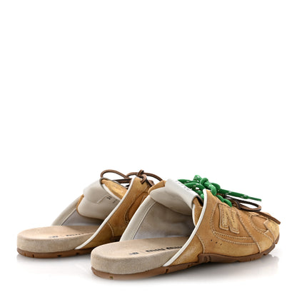 Miu Miu X NEW BALANCE Faded Suede Calfskin 530 SL Slip-On Mules 39 Ecru 5 of 9