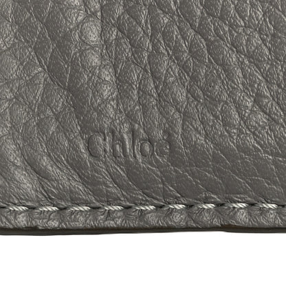 Chloe Grained Calfskin Marcie Square Wallet Cashmere Grey 7 of 15