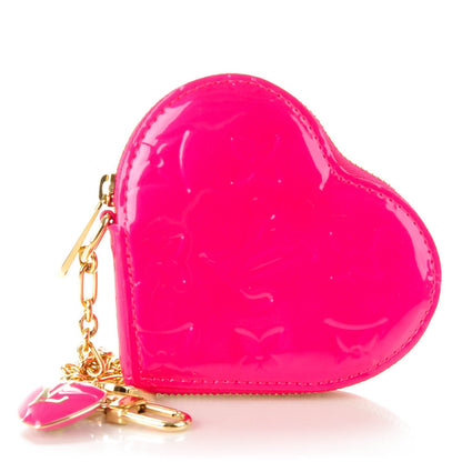 Louis Vuitton Vernis Heart Coin Purse Rose Pop 1 of 7