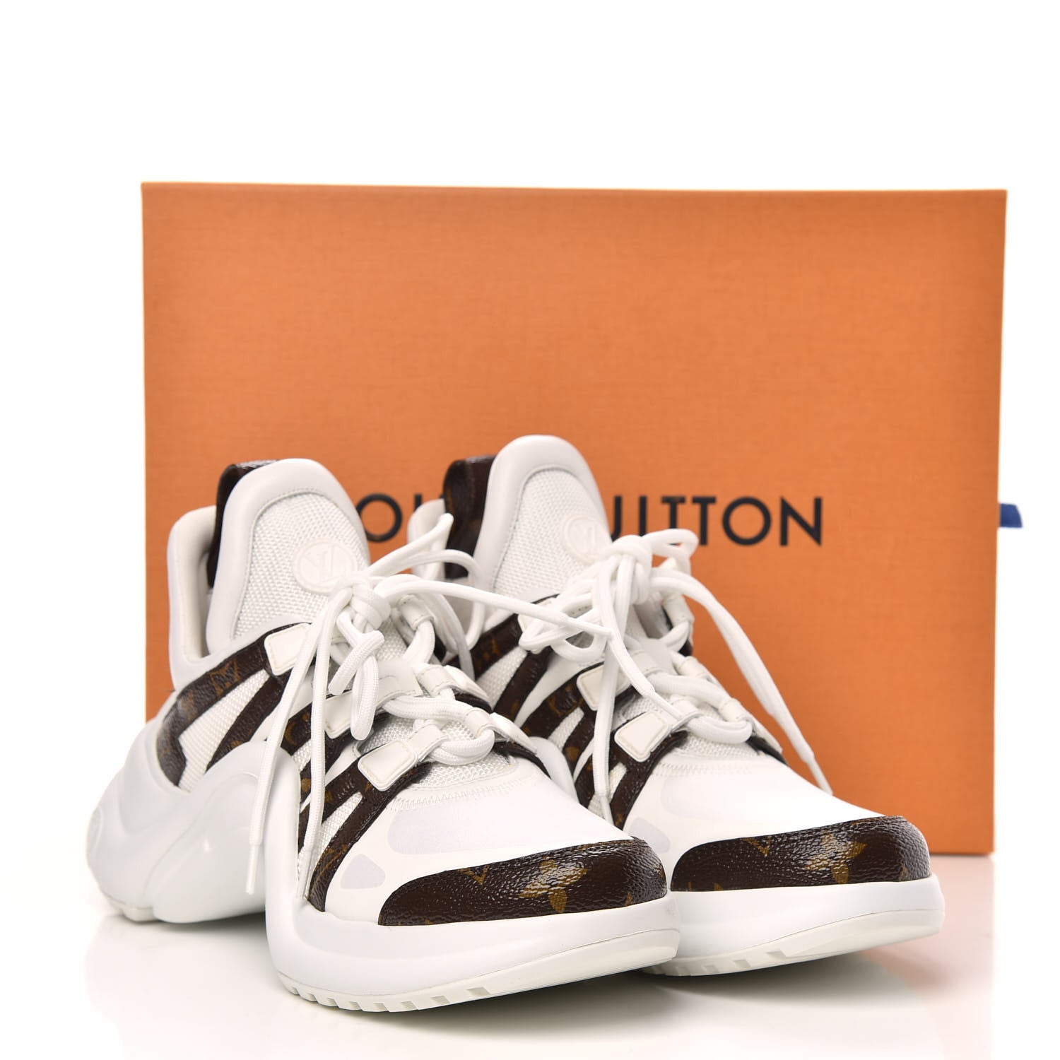 Louis Vuitton Patent Monogram LV Archlight Sneakers 38 White 10 of 10