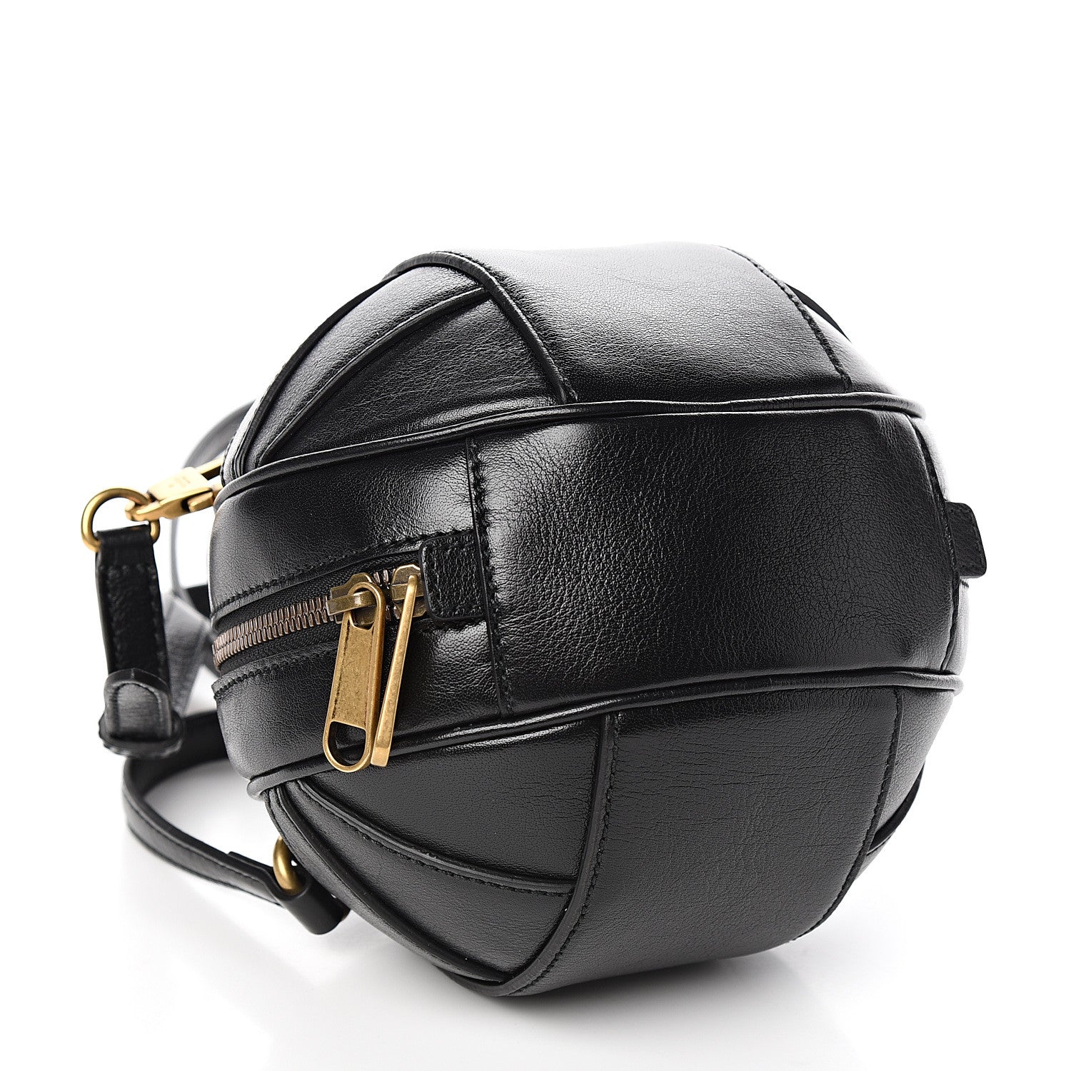 Gucci Piuma Lux Energy Mini Tifosa Basketball Shaped Shoulder Bag Black 3 of 9