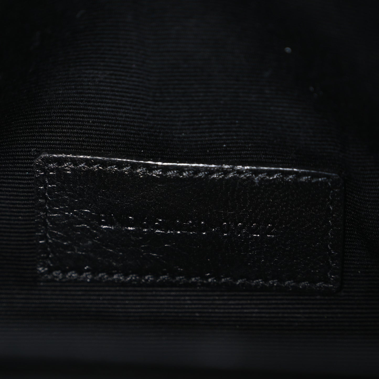Grain De Poudre Textured Mixed Matelasse Triquilt Monogram Clutch Black