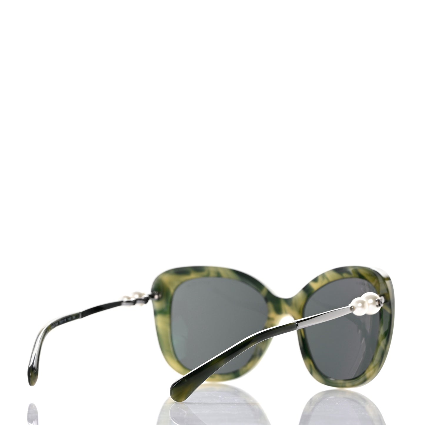 Acetate Butterfly Winter Pearl Sunglasses 5339-H Green