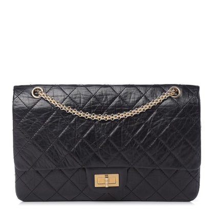 Chanel Aged Calfskin Quilted 50th Anniversary 2.55 Reissue 227 Flap Black 1 of 13