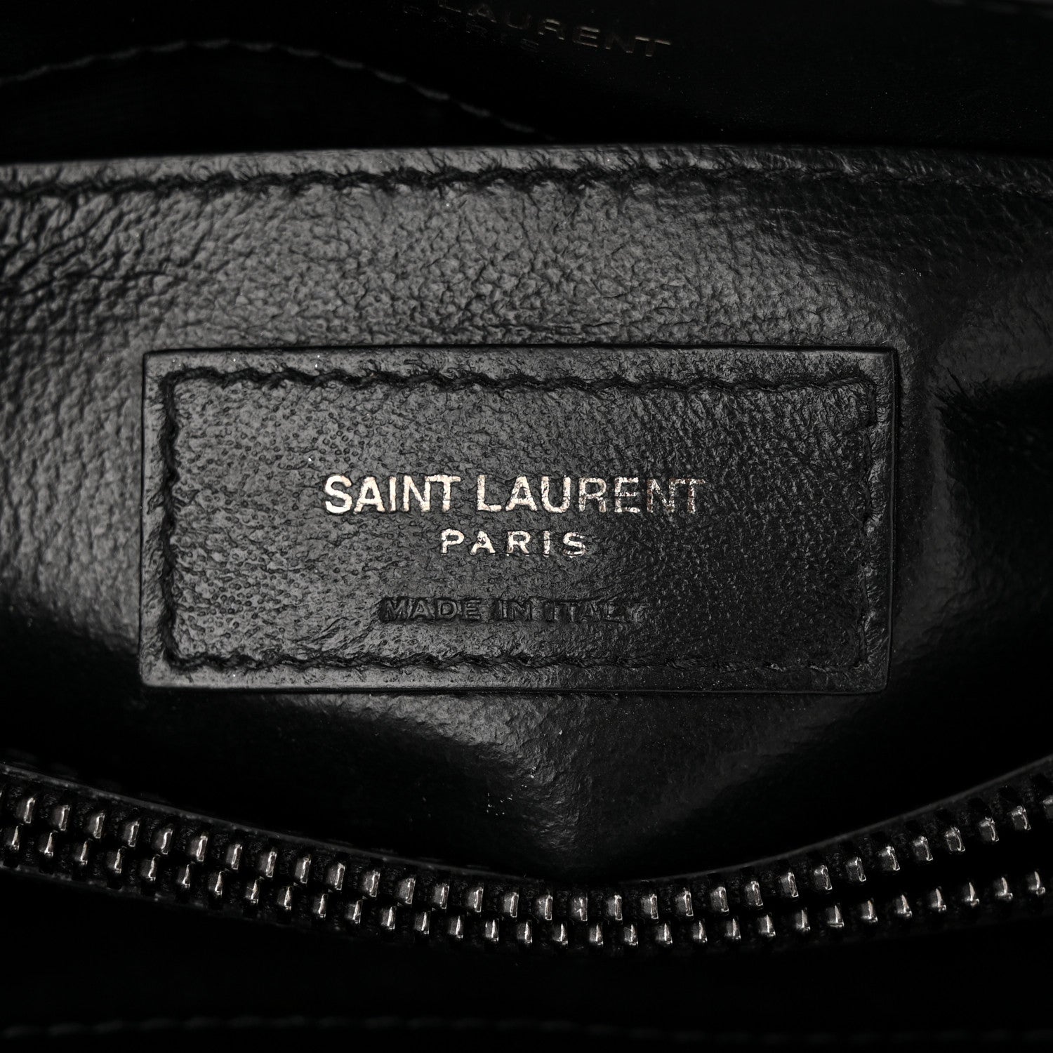 Saint Laurent Calfskin Y Quilted Monogram Monochrome Small Loulou Chain Satchel Black 7 of 11