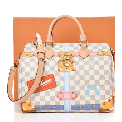 Louis Vuitton Damier Azur Summer Trunks Speedy Bandouliere 30 11 of 11