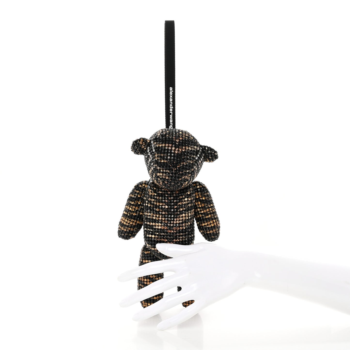 Crystal Mesh Tiger Beiress Wristlet Black Multicolor