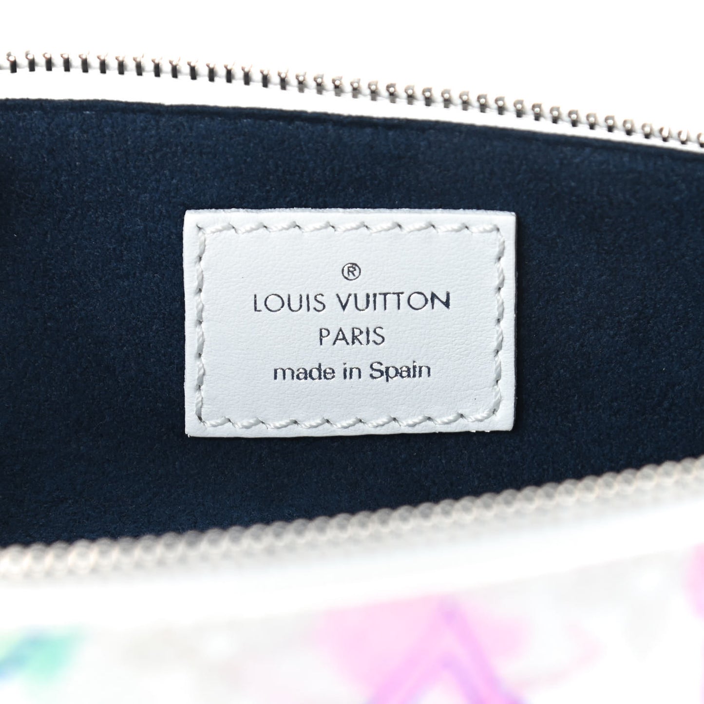 Monogram Watercolor Elizabeth Pencil Pouch Multicolor
