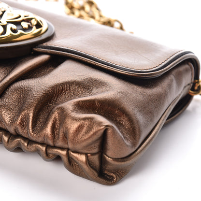 Gucci Metallic Calfskin Babouska Clutch Bronze 10 of 10