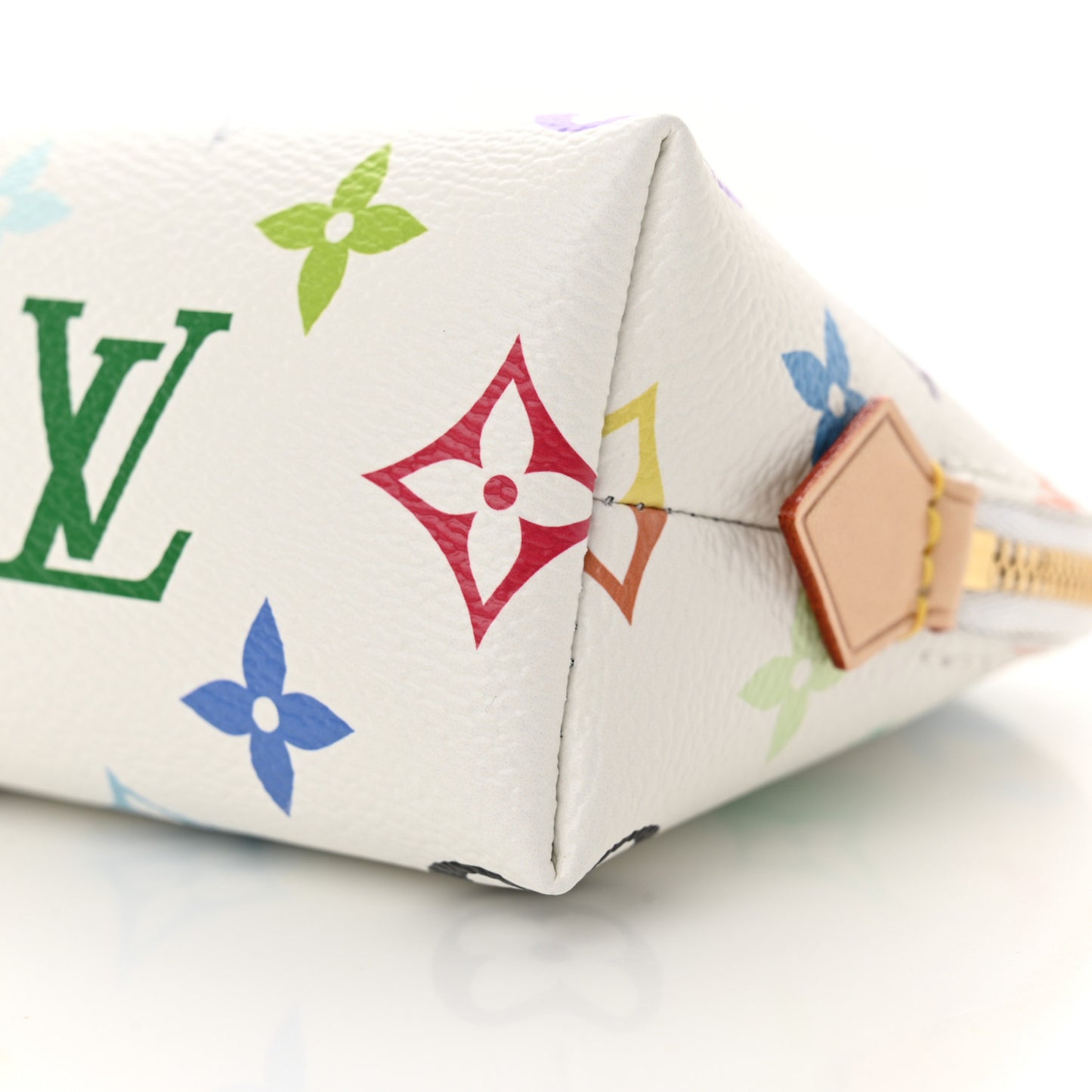 LV x TM Monogram Multicolor Cosmetic Pouch PM White