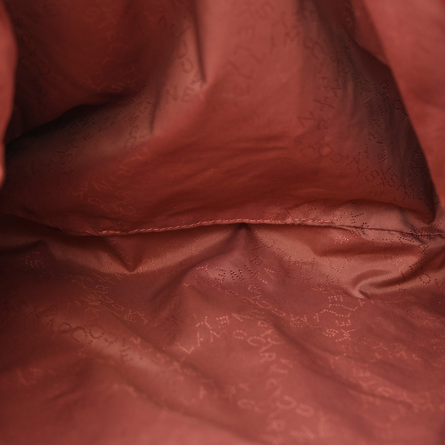 Shaggy Deer Falabella Fold Over Tote Cherry