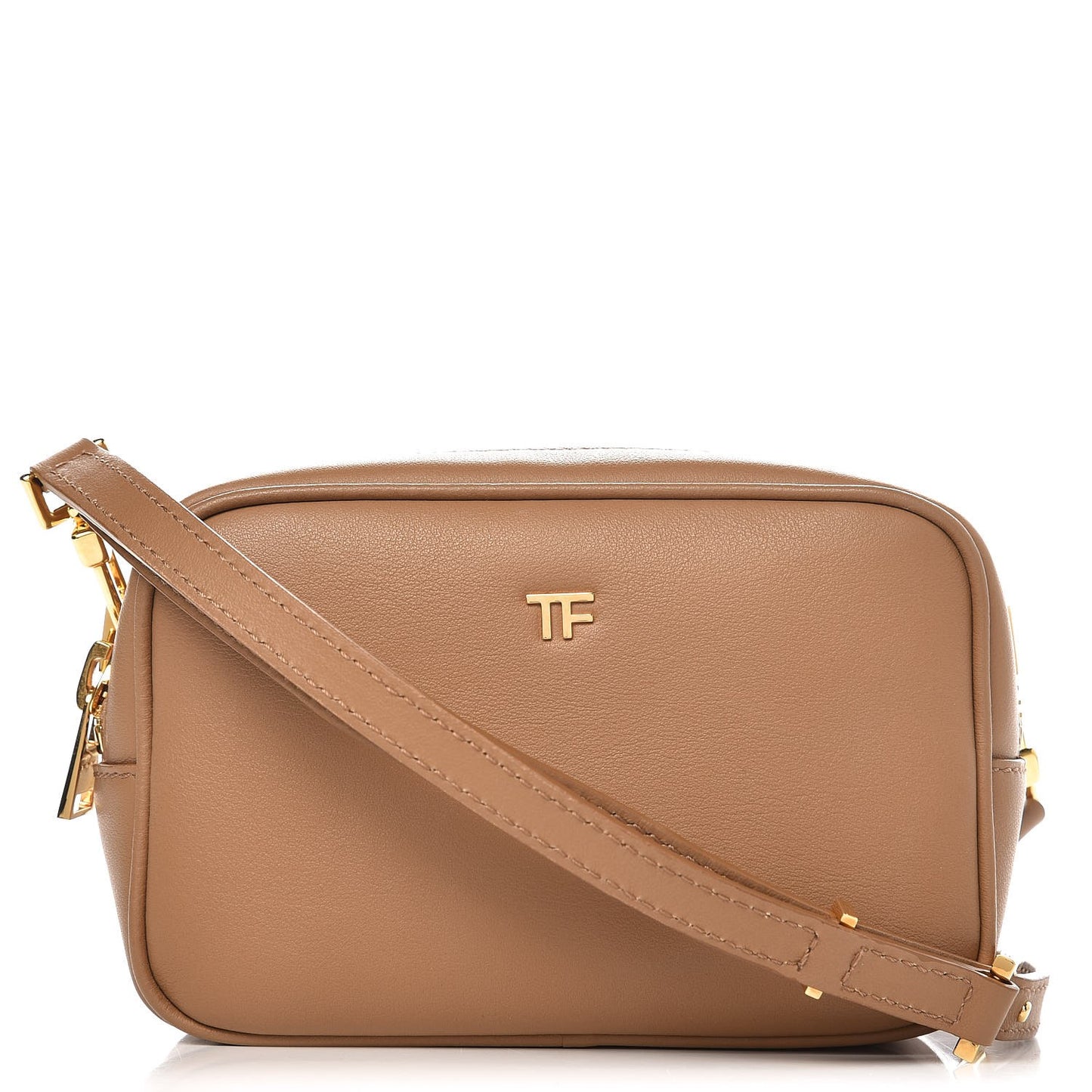 Calfskin Camera Crossbody Sandstone