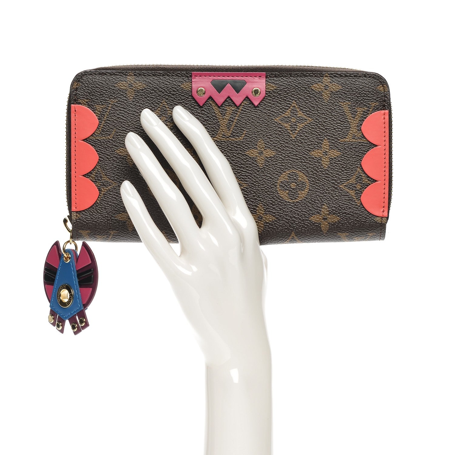 Louis Vuitton Monogram Totem Zippy Wallet Flamingo 2 of 6