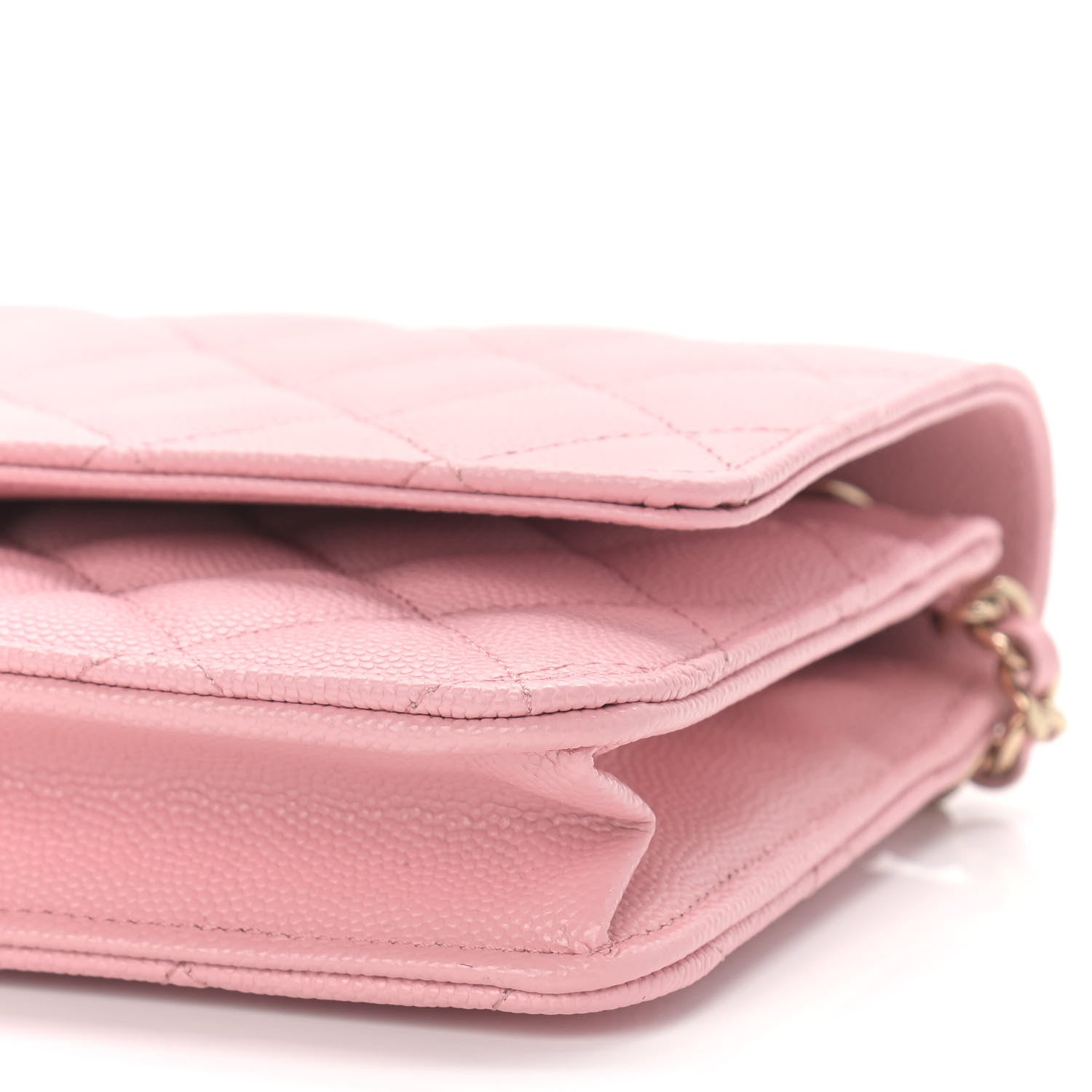 Chanel Caviar Quilted Wallet On Chain WOC Light Pink 9 of 9