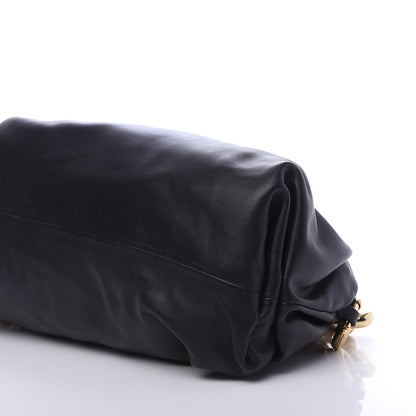 Bottega Veneta Calfskin The Pouch Chain Black 9 of 10