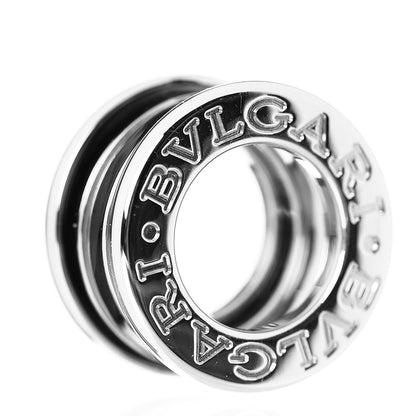 Bulgari 18K White Gold Black Enamel B.zero1 Pendant 3 of 5