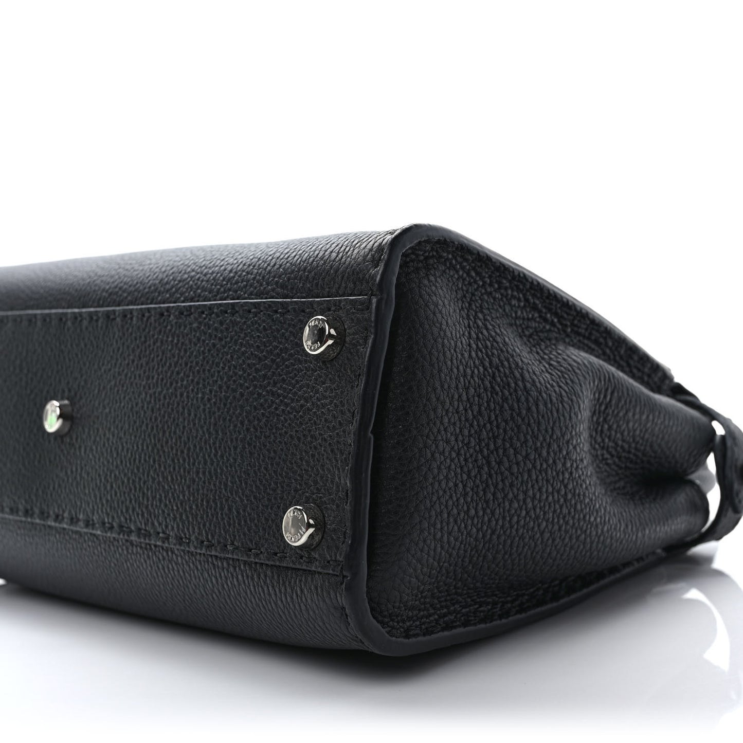 Cuoio Romano Selleria Bi-Color Medium Peekaboo Iconic Satchel Black Mou