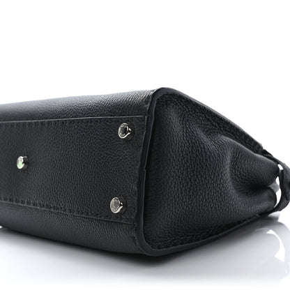 Fendi Cuoio Romano Selleria Bi-Color Medium Peekaboo Iconic Satchel Black Mou 7 of 7