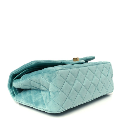 Chanel Velvet Quilted 2.55 Reissue 225 Flap Light Blue 4 of 11