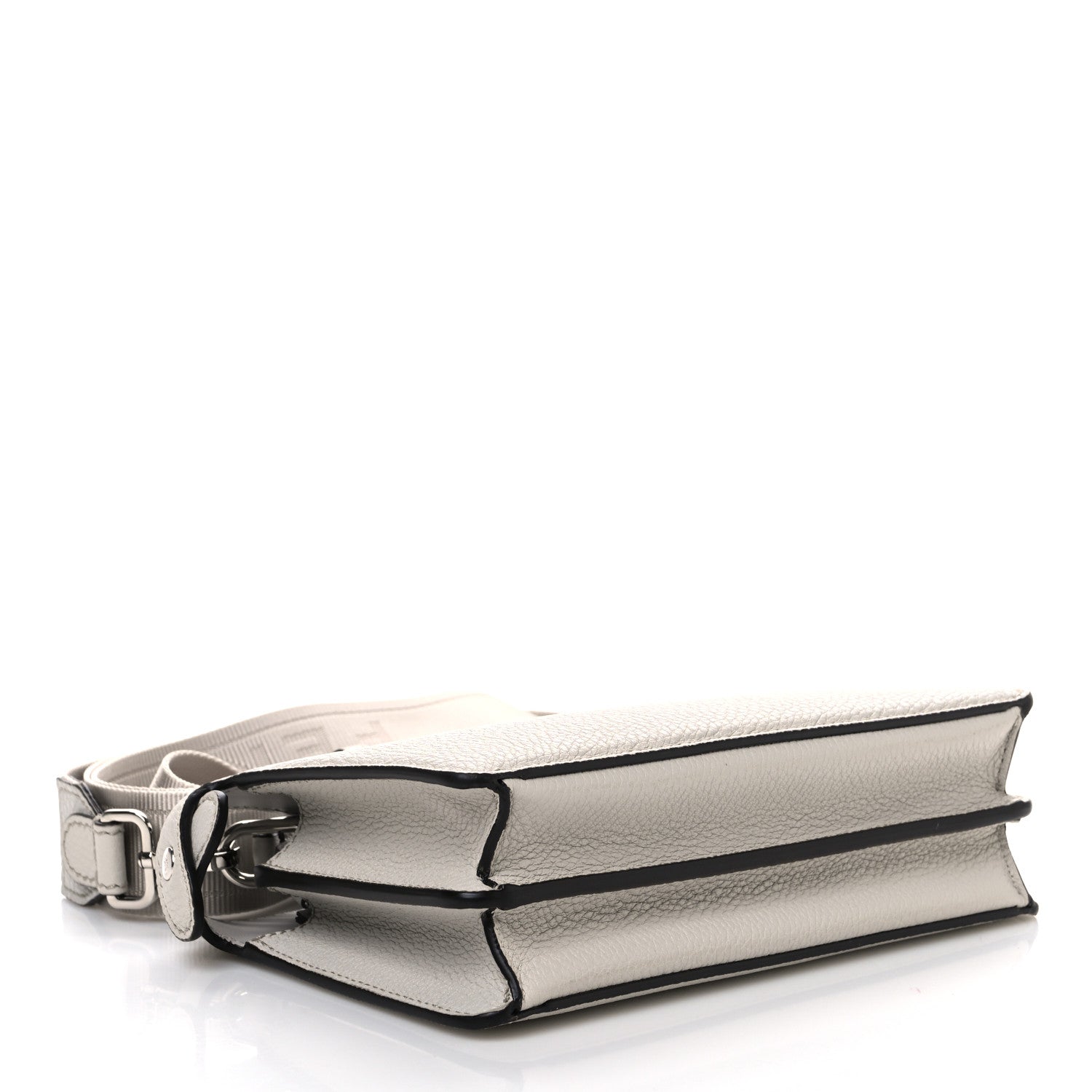 Fendi Cuoio Romano Vitello Cover Bi-Color Peekaboo I See U X Cross Satchel Ghiaia Oliva 4 of 11