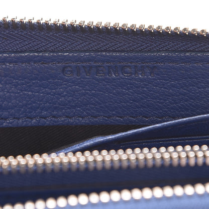 Givenchy Sugar Goatskin Pandora Half Zip Long Wallet Medium Blue 6 of 10
