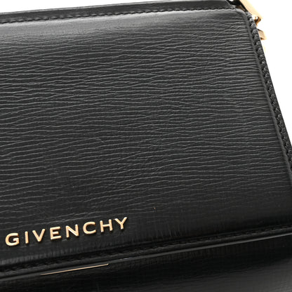 Givenchy Textured Calfskin Mini Pandora Box Chain Crossbody Bag Black 11 of 11