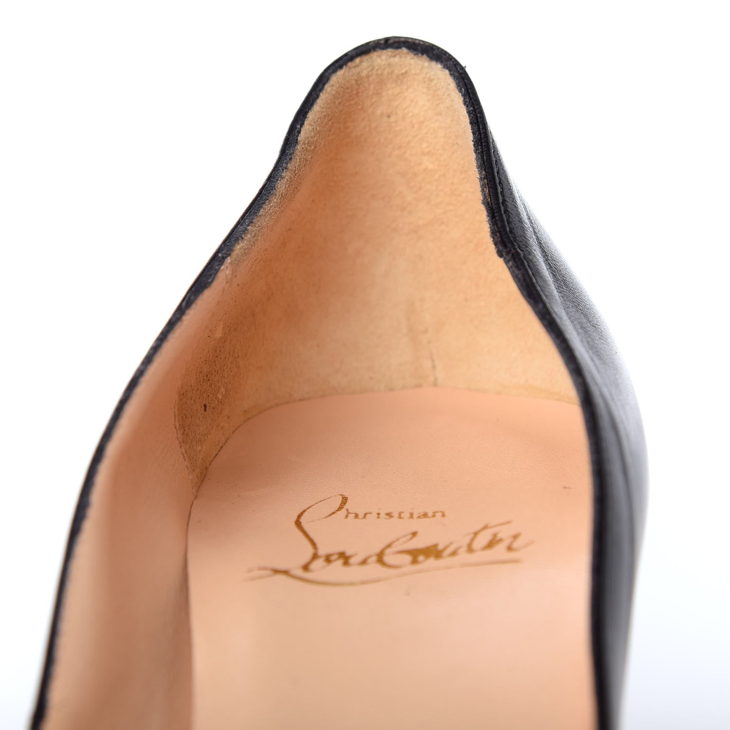 Christian Louboutin Kid Very Prive 120 Pumps 36.5 Black Red 10 of 10