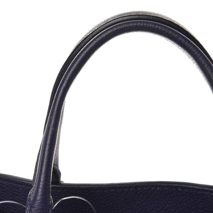 Balenciaga Grained Calfskin Papier A6 Zip Around Tote Bleu Indigo 10 of 10
