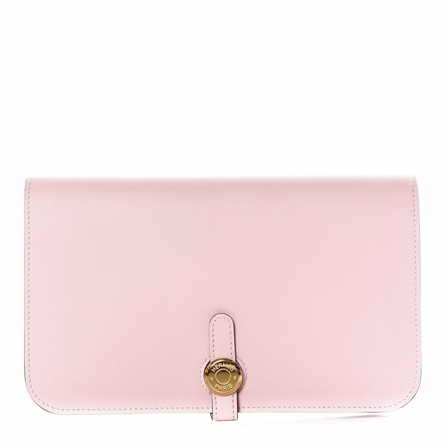Hermes Swift Dogon Duo Wallet Rose Sakura 1 of 12