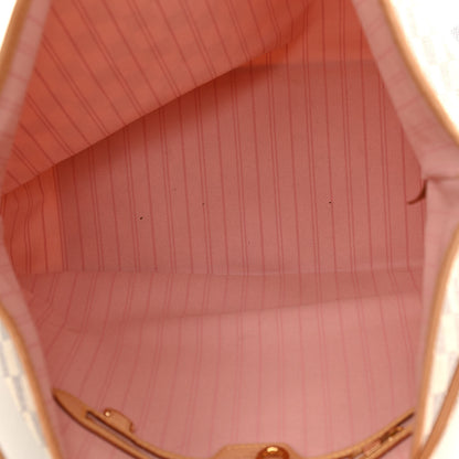 Louis Vuitton Damier Azur Delightful MM Rose Ballerine 5 of 11