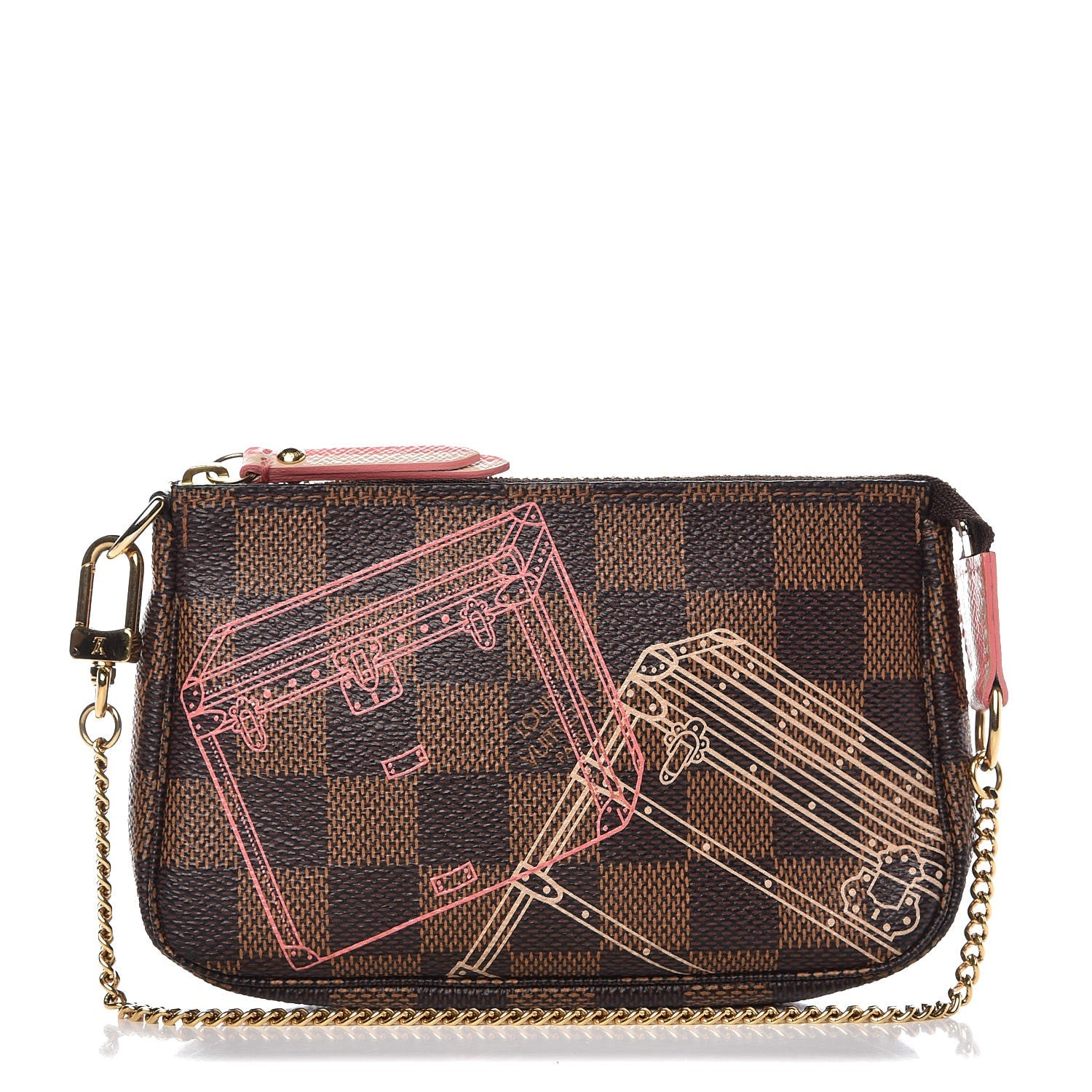 Louis Vuitton Damier Ebene 2014 Christmas Animation Mini Pochette Accessories 1 of 7