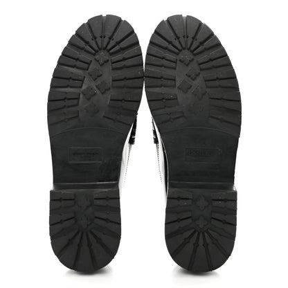Saint Laurent Glazed Calfskin Chunky Le Loafer Penny Slippers 37.5 Black 5 of 8