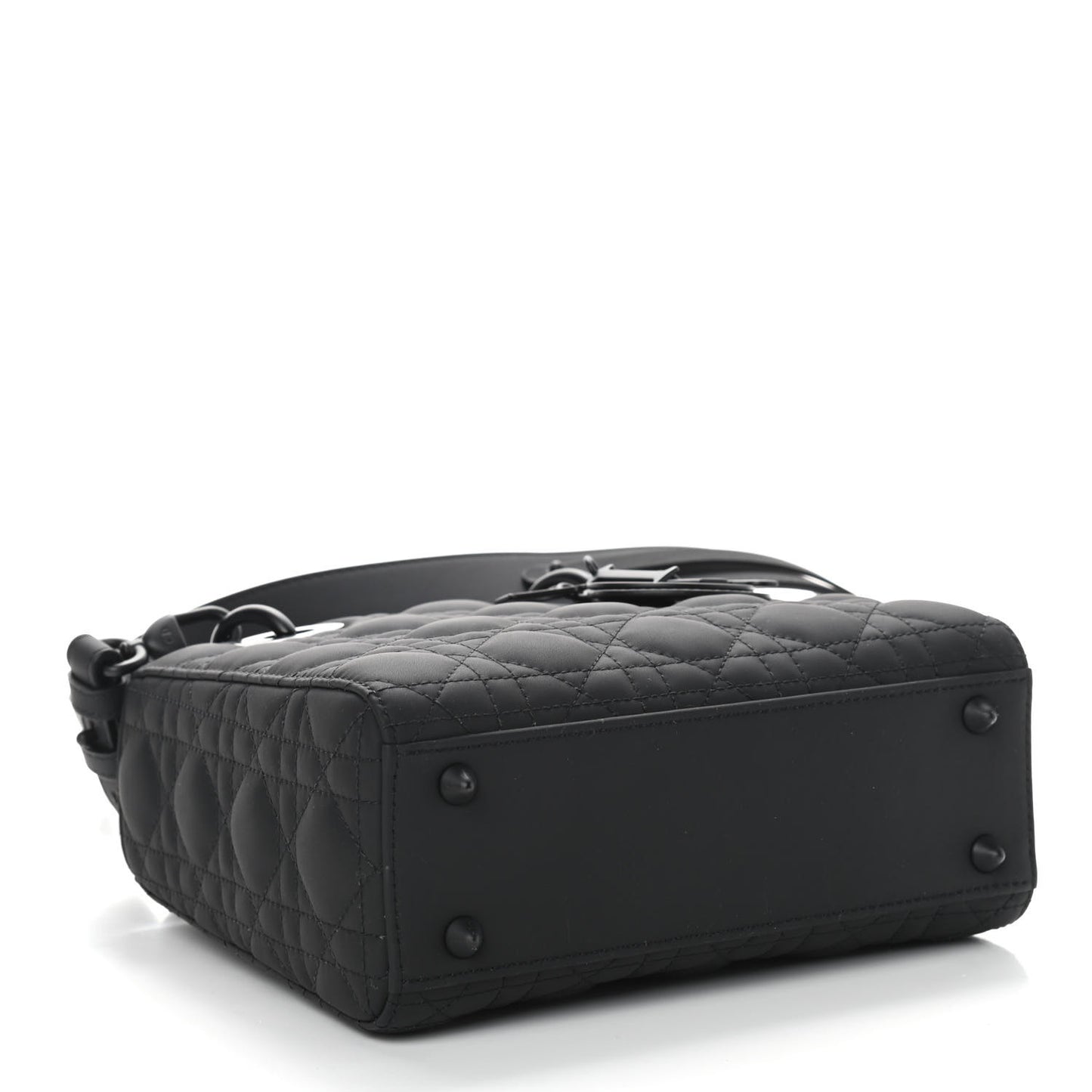 Ultra Matte Calfskin Cannage Small My ABCDior Lady Dior Black