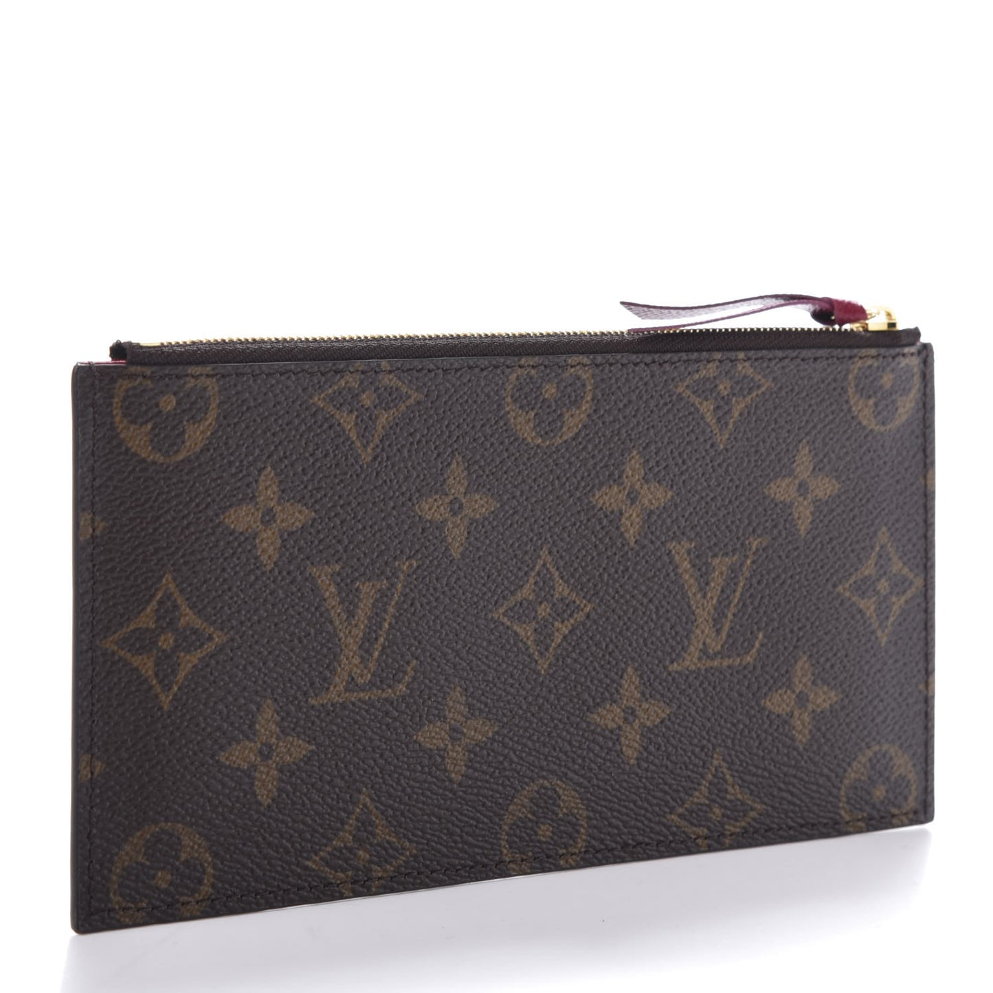 Monogram Felicie Chain Wallet Zippered Insert Fuchsia