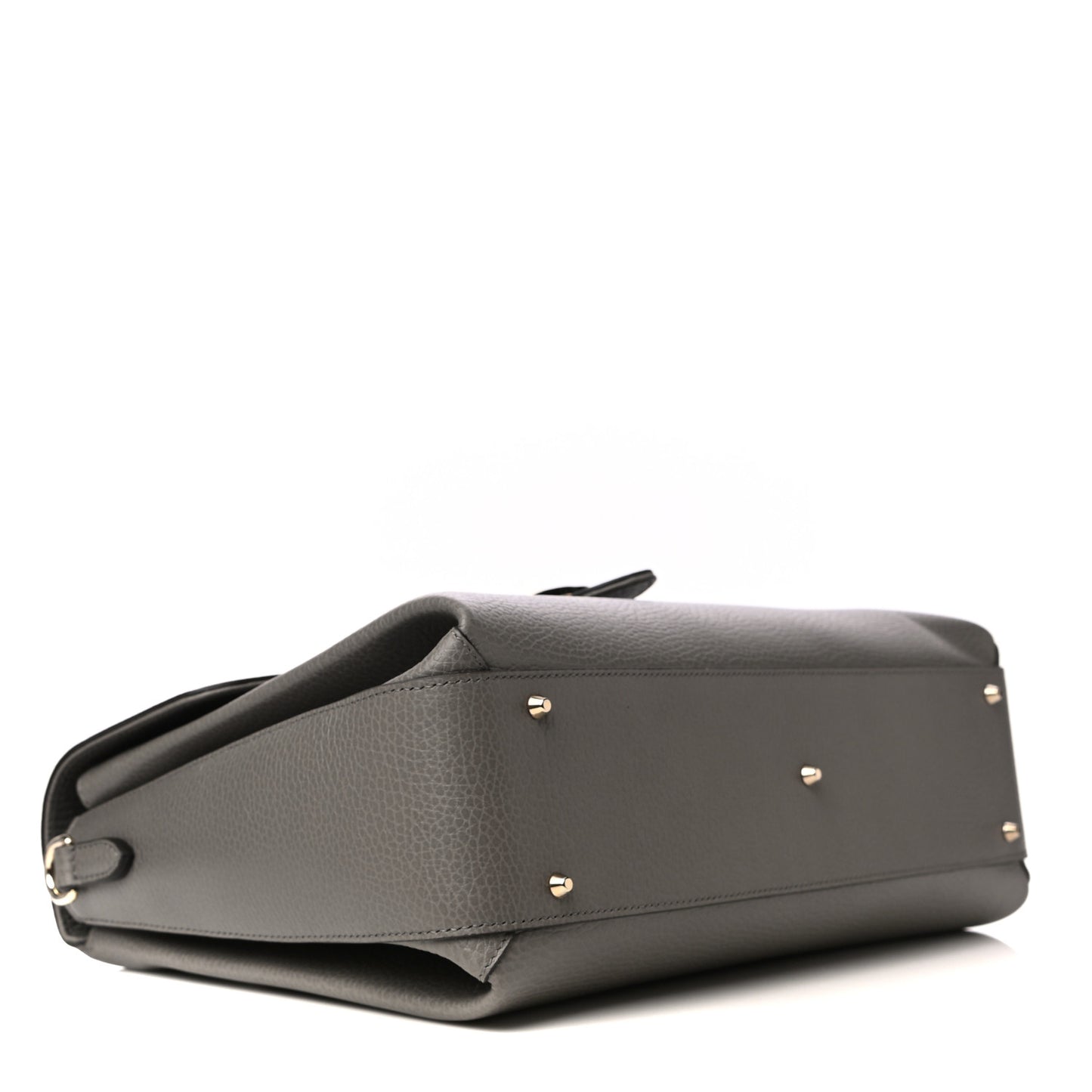 Dollar Calfskin Medium Interlocking G Top Handle Shoulder Bag Loess