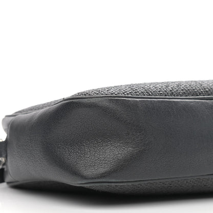 Saint Laurent Raffia Canvas Monogram Lou Camera Bag Black 8 of 11
