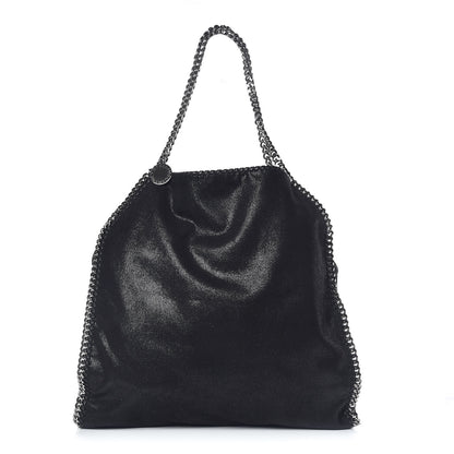 Stella McCartney Shaggy Deer Big Falabella Tote Black 3 of 11