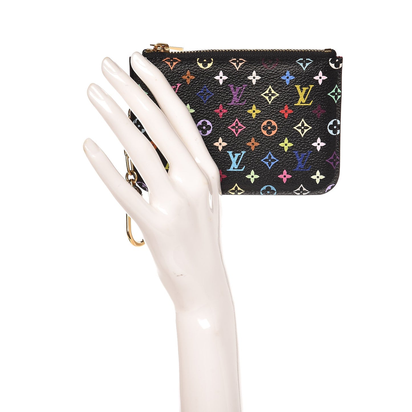 Monogram Multicolor Key Pouch Black Grenade