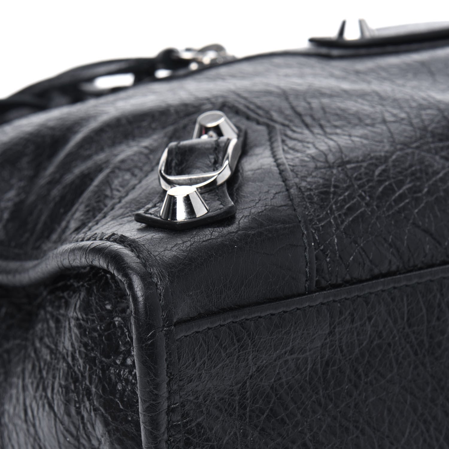 Balenciaga Agneau Classic Silver Hardware S City Black 5 of 7