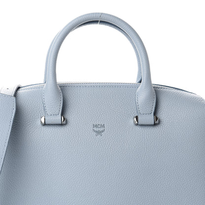 MCM Grained Calfskin Medium Ella Boston Sky Blue 10 of 10