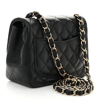 Chanel Lambskin Quilted Mini Square Flap Black 3 of 11